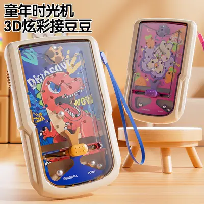 Kinder-Lernspiel Dinosaurier-Steckspiel, Handheld-Konsole zur Reaktionsschulung