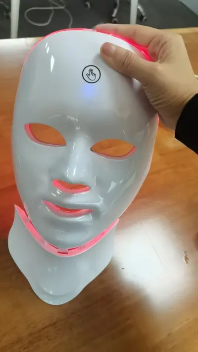 Cross-border home beauty equipment photon skin rejuvenation device LED color light spectrometer beauty device with neck mask 7-color beauty device - 12