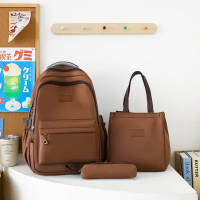 Large-Capacity Lightweight Korean Style Middle School Backpack - 12