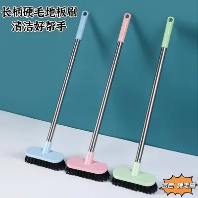 Long-Handle Stiff Bristle Floor Brush for Bathroom Floors, Tiles and Grout - 2
