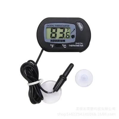 Aquarium Digital Thermometer ST-3, Waterproof, With Probe and Suction Cup