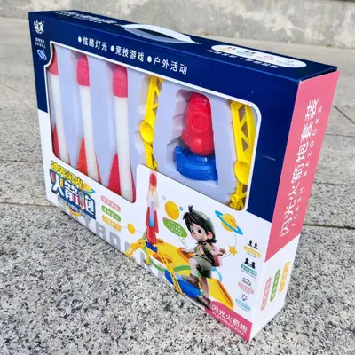 Children's Educational Science Toy, Flashing Sky Rocket Launcher