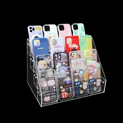 Mehrstufiges transparentes Acryl-Display für Kosmetik und Nagellack
