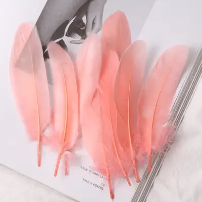 White Goose Feathers, Kindergarten Craft and DIY Jewelry Material - 8