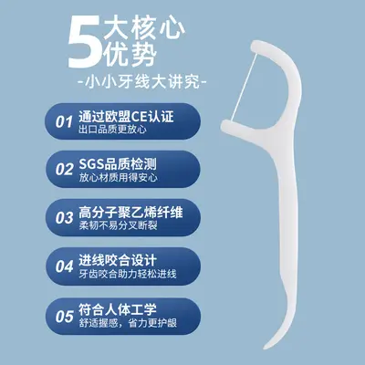 Portable Dental Floss 50-Piece Box Manufacturer Tooth Cleaning Home Toothpick Ultra-Fine Wholesale Dental Floss Sticks Safe for Gums