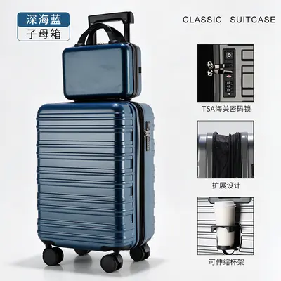 20 Inch Carry-On Suitcase with Combination Lock, Expandable PC Travel Trolley - 11
