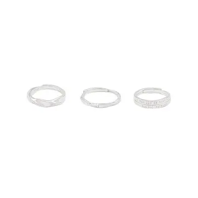 Geometric Möbius ring for women, open adjustable, luxury style - 6