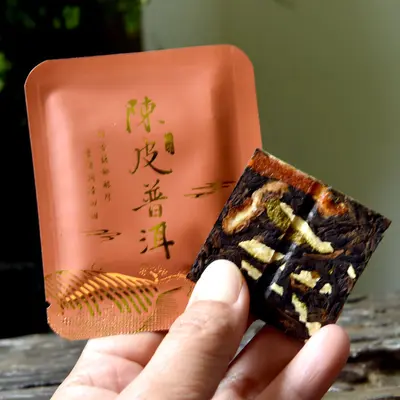 Çenpi ile olgunlaştırılmış Pu'er çayı küçük çay keki, Yunnan