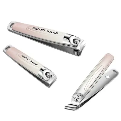 Alman keskin degrade tırnak makası 5 parçalı set, üst düzey eğik tırnak makası, kulak kepçesi, pedikür ve manikür aleti