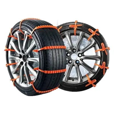 Car Anti-Skid Chain Zip Ties, Disposable, Easy to Install