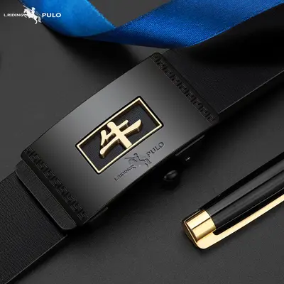 Otantik POLO Paul kemeri erkek üst düzey Kore moda gençlik tarzı dişsiz otomatik tokalı iş kemeri - 8