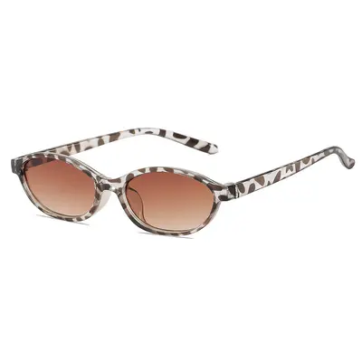 Small Oval Frame Retro British Style Sunglasses - 10