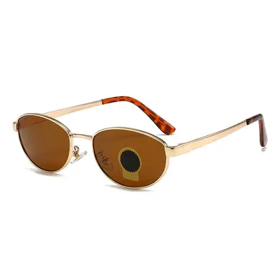 Metal Retro Sunglasses with UV Protection, Colored Coated Lenses, Model 3774 - 8