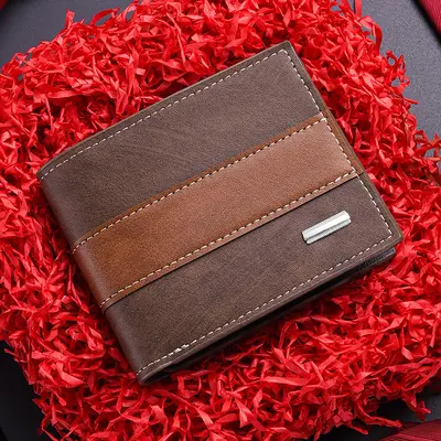 Retro Men's Short Wallet with Coin Pocket, Large Capacity - 7