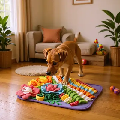 Snuffle Mat for Dogs and Cats, Hide Treats Enrichment Toy - 3