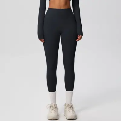Women's 8-Piece Yoga Set, Double-Sided Brushed, Solid Color, Tight Fit - 8