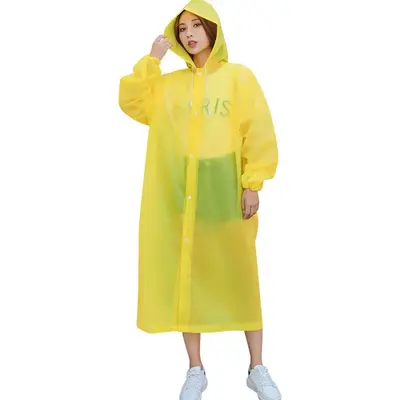 Regenjacke wiederverwendbar verdickter Erwachsenen-Regenmantels Hersteller Großhandel Outdoor-Reisen EVA tragbar transparent - 9