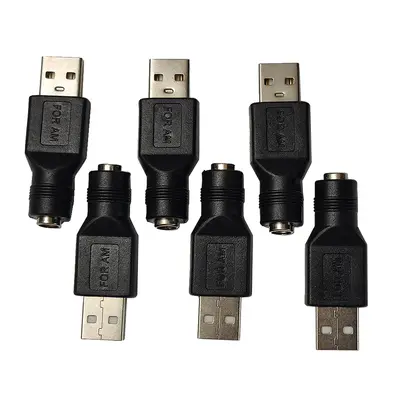 DC5521 Dişi - USB Erkek Adaptör 5.5*2.1 DC5521plus