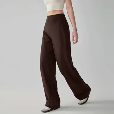 Kadın yüksek bel bol paça pilates koşu pantolonu, hızlı kuruyan - 7