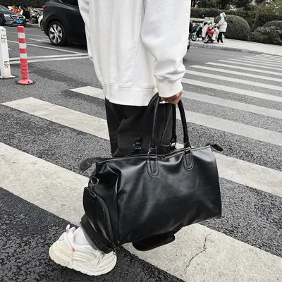 PU Travel Bag Waterproof with Shoe Compartment