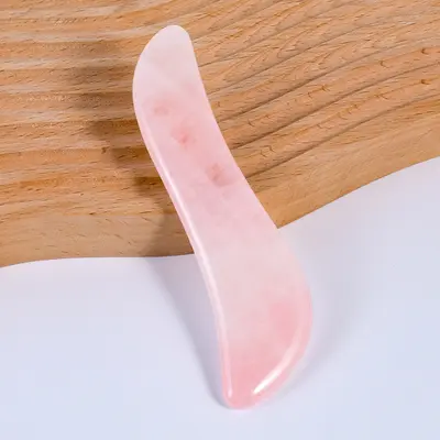 Jade Gua Sha Board, rosa Kristall Gua Sha Massagewerkzeug, Gesichtsmassage, Körper Gua Sha Werkzeug, Gesundheitsmassage Zubehör - 10