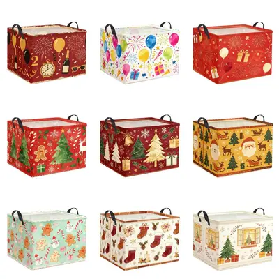 Foldable Laundry Hamper, Large Square Storage Basket