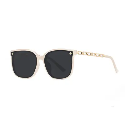 Women's Retro Square Frame Sunglasses with UV Protection - 5