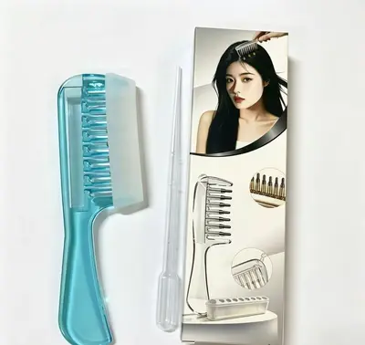 Minoxidil Compatible Scalp Applicator Comb with Roller Ball - 10