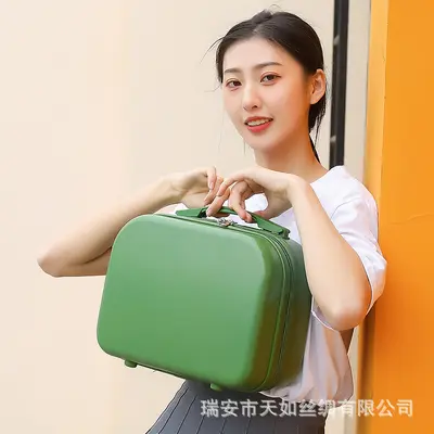 14-Inch Cosmetic Case, Mini Combination Lock Travel Case - 8