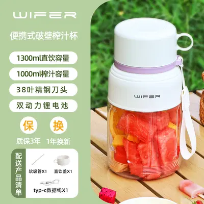 Portable fruit juicer, rechargeable, compact - 12