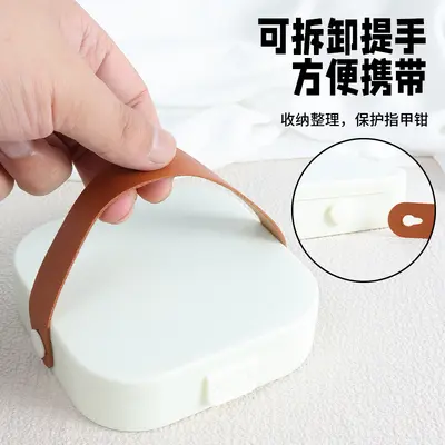 手提防飞溅8件套指甲刀套装跨境现货棕色指甲剪套盒印刷logo代发