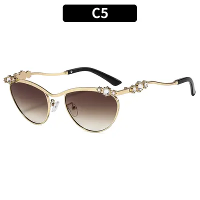 Rhinestone Polygon Sunglasses, European and American Style - 11