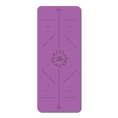 İşlenmiş ve özelleştirilmiş PU kauçuk yoga matı logosu ter emici kaymaz pozisyon çizgili yogamat spor fitness matı - 7