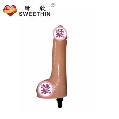 Tianxin Mini Massage Gun Attachment, Realistic Dildo-Shaped Head