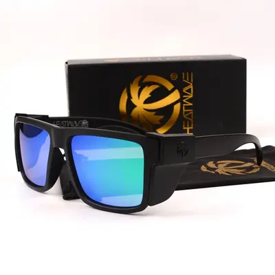 Square Polarized Cycling Sunglasses with Side Shields, Unisex - 3