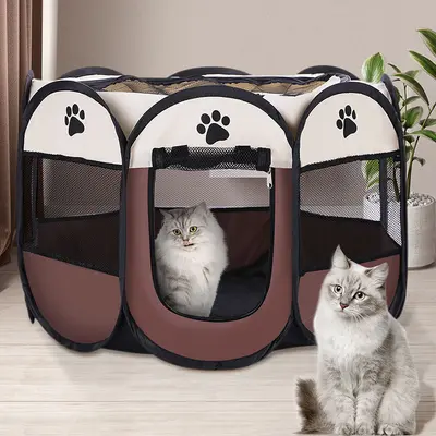 Kedi doğum odası, katlanabilir kedi kafesi, evcil hayvan çiti, köpek kulübesi çadırı, kedi yuvası, kedi doğum odası, sekizgen kafes toptan satış, köpek kafesi