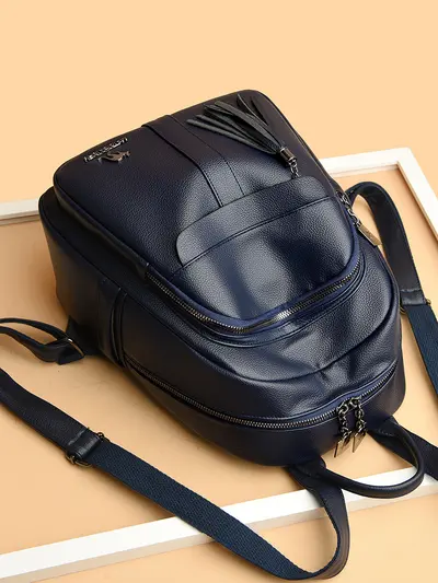 Kanguru Soft Leather Large Capacity Backpack - 2