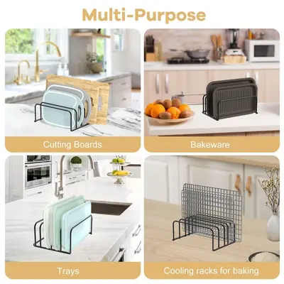 Cross-border countertop multi-functional cutting board storage rack home cutting board placement rack no assembly required kitchen dish drying storage rack