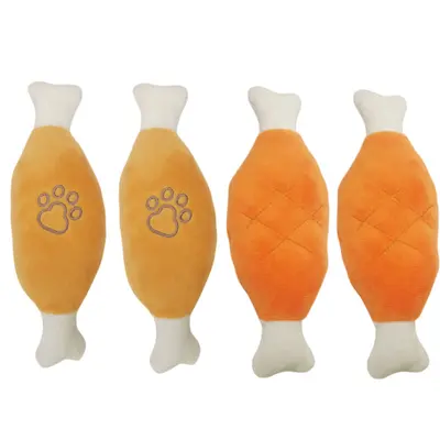 Bite-Resistant Plush Squeaky Dog Toy - 6