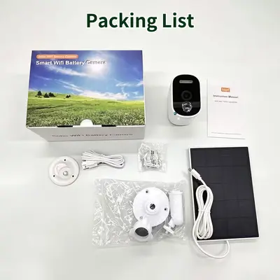 Solar battery HD night vision camera, wireless installation - 7