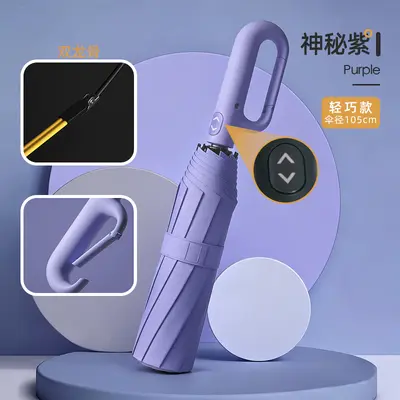 Fully Automatic Three-Fold Umbrella, Rain and Sun Protection - 9