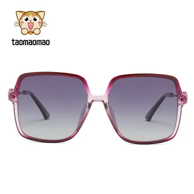 Women's Square Large Frame Polarized Sunglasses, UV Protection - 4