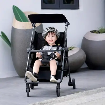 Lightweight Foldable Stroller for Toddlers, Seat and Recline, Hand-Pushed