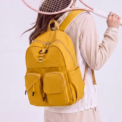Japanese-Style Lightweight Nylon Backpack Large Capacity - 5