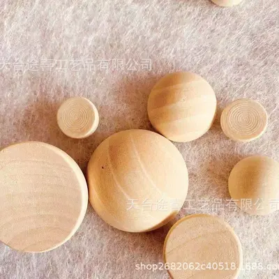 Yarım Yuvarlak Ahşap Boncuk, 1-70 mm, DIY Takı Yapımı İçin