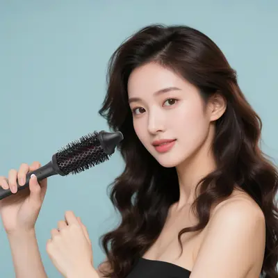 360 Degree Rotating Heated Hair Comb Curler and Straightener