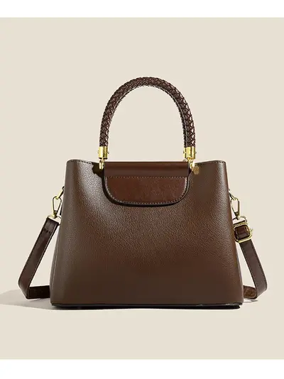 Soft Leather Crossbody Bag for Women, Multi-Compartment Large-Capacity Mom Bag - 5