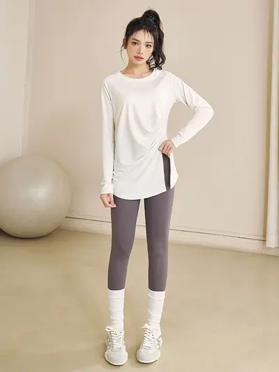 Women's Long Sleeve Pilates and Yoga Wear, Spring Autumn, Professional - 2