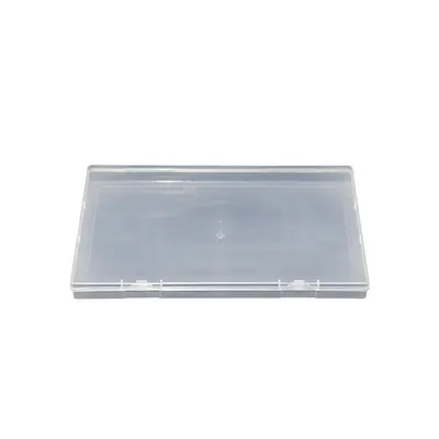 Dikdörtgen plastik kutu PP şeffaf kutu kare ambalaj plastik kutu flip-top büyük depolama düz kutu sınır ötesi 1.7cm