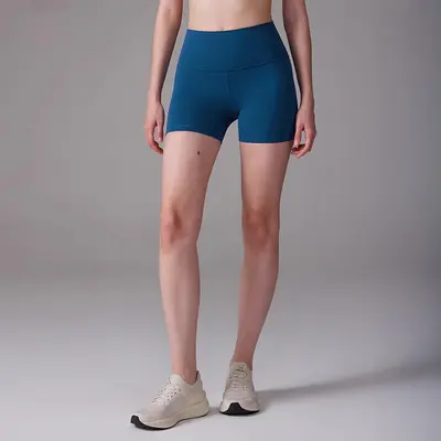Damen-Yoga-Shorts, hoher Bund, Bauchkontrolle und Po-Lift, eng anliegend